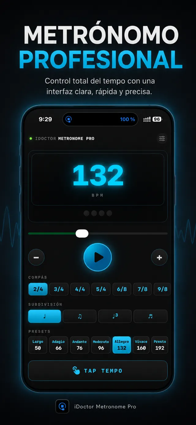 Captura 1 de iDoctor Metronome Pro
