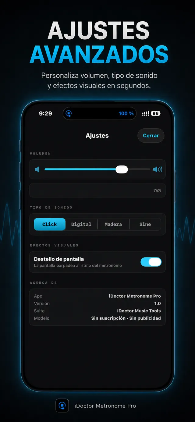 Captura 2 de iDoctor Metronome Pro