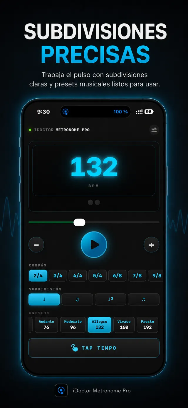 Captura 3 de iDoctor Metronome Pro